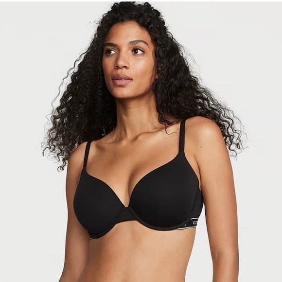 Victoria secrets THE T-SHIRT Lightly-Lined Demi Bra Navy - Picture 1 of 5